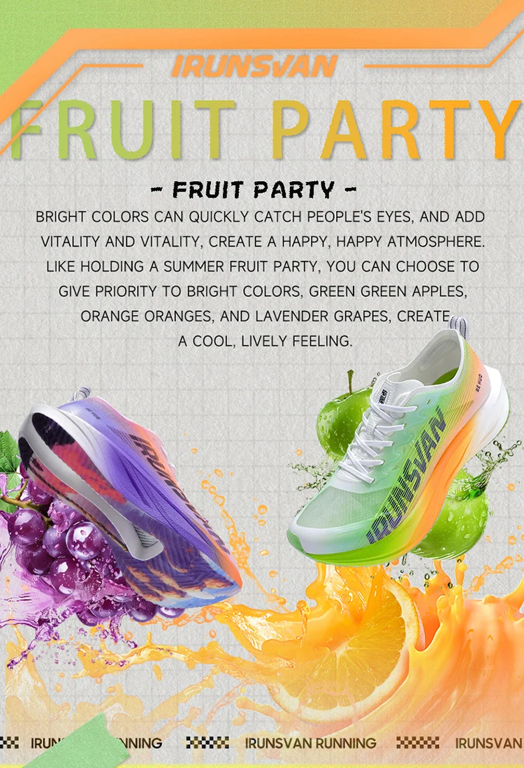 IRUNSVAN Carbon Plate Men Marathon Running Shoes Professional Stable Support Shock Absorption Ultra Light Rebound Sports Shoes
