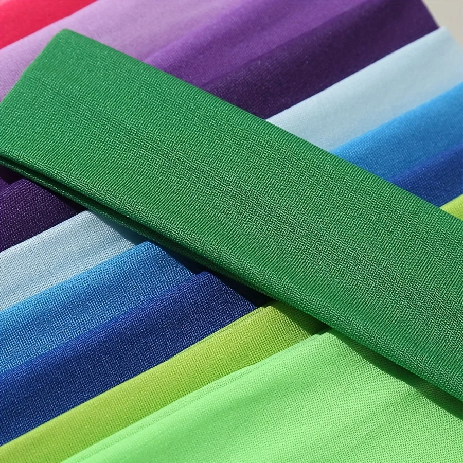 10 Pieces of Women's Elastic Headband, Anti Slip, Sweat Absorbing, Suitable for Yoga, Running, and Sports