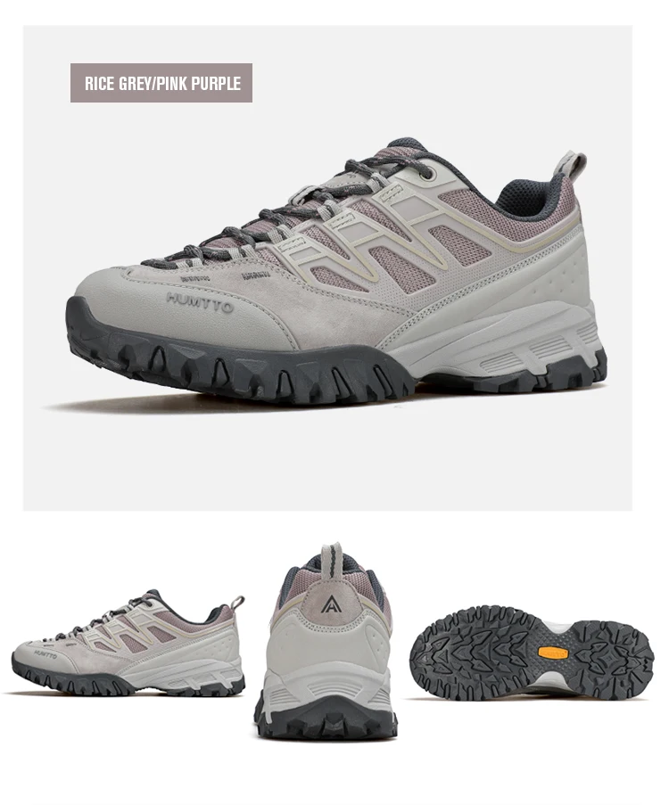 HUMTTO Leather Hiking Boots for Women Winter Outdoor Waterproof Woman Treeking Shoes Climbing Mountain Hunting Walking Sneakers