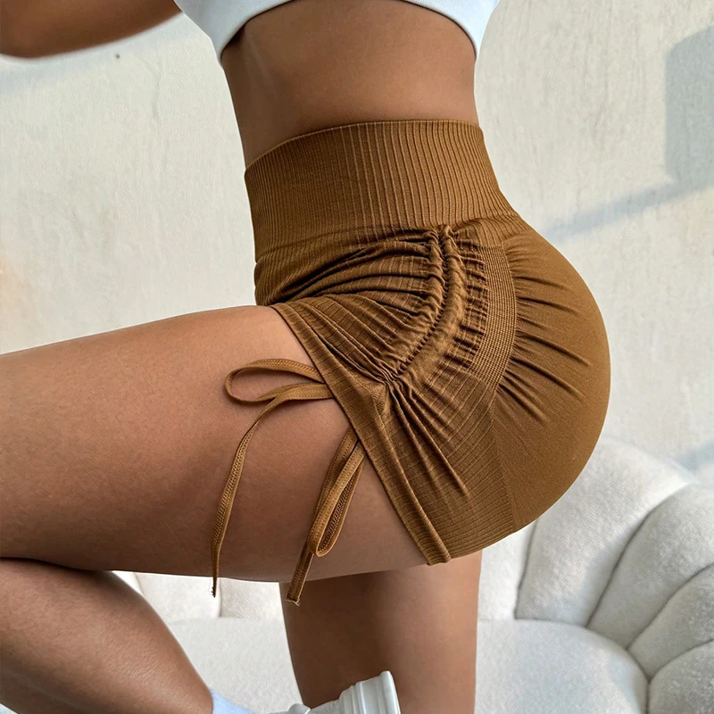 Scrunch Butt Workout Shorts for Women High Waisted Lifting Booty Gym Yoga Biker Shorts