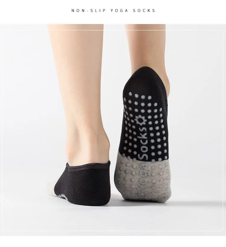 Professional Women Anti-slip Pilates Socks Backless Bandage Yoga Socks Ladies Ballet Dance Fitness Slipper Cotton Sports Socks