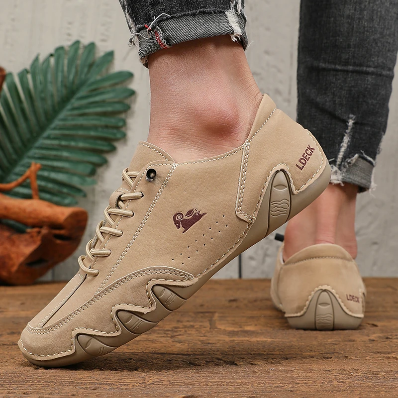 Shoes for Man Fashion Brand Loafers Soft Soled Comfortable Casual Walking Shoes Breathable Sports Tennis Outdoor Driving Shoes