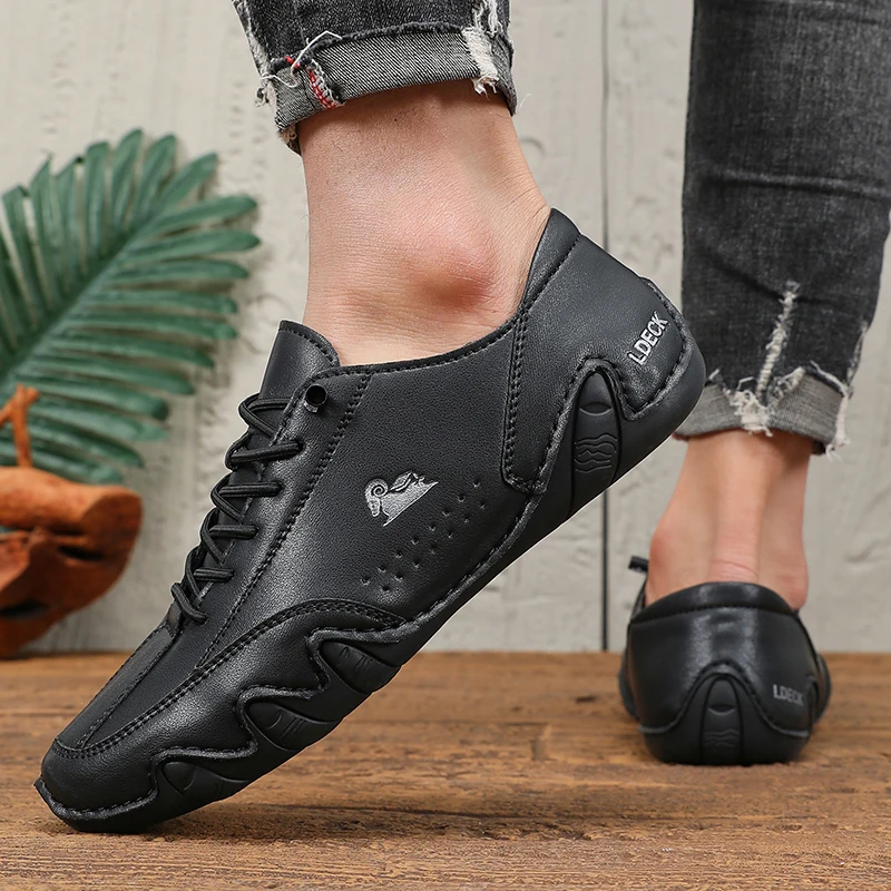 Shoes for Man Fashion Brand Loafers Soft Soled Comfortable Casual Walking Shoes Breathable Sports Tennis Outdoor Driving Shoes