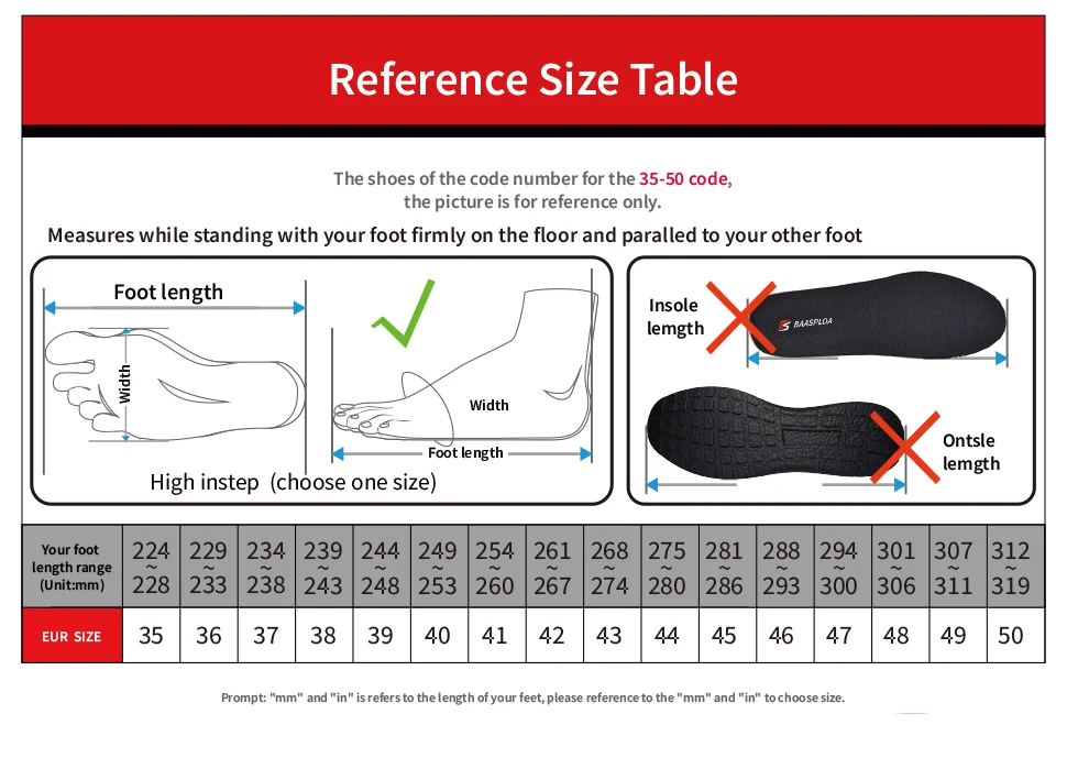 Baasploa Men Running Shoes Lightweight Mesh Breathable Sport Shoes Male Fashion Comfort Casual Sneakers Non-slip