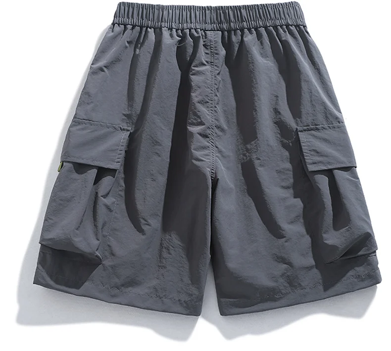 Skateboard Shorts Women Summer Casual Loose Shorts With Belt Men Large Pocket Cargo Shorts Breathable Bermuda Straight  Shorts