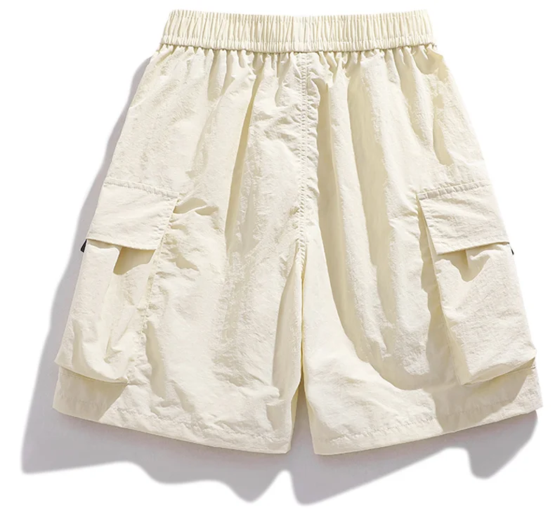 Skateboard Shorts Women Summer Casual Loose Shorts With Belt Men Large Pocket Cargo Shorts Breathable Bermuda Straight  Shorts