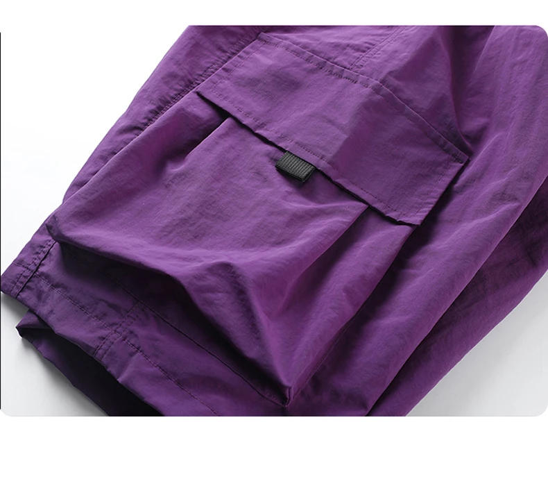 Skateboard Shorts Women Summer Casual Loose Shorts With Belt Men Large Pocket Cargo Shorts Breathable Bermuda Straight  Shorts