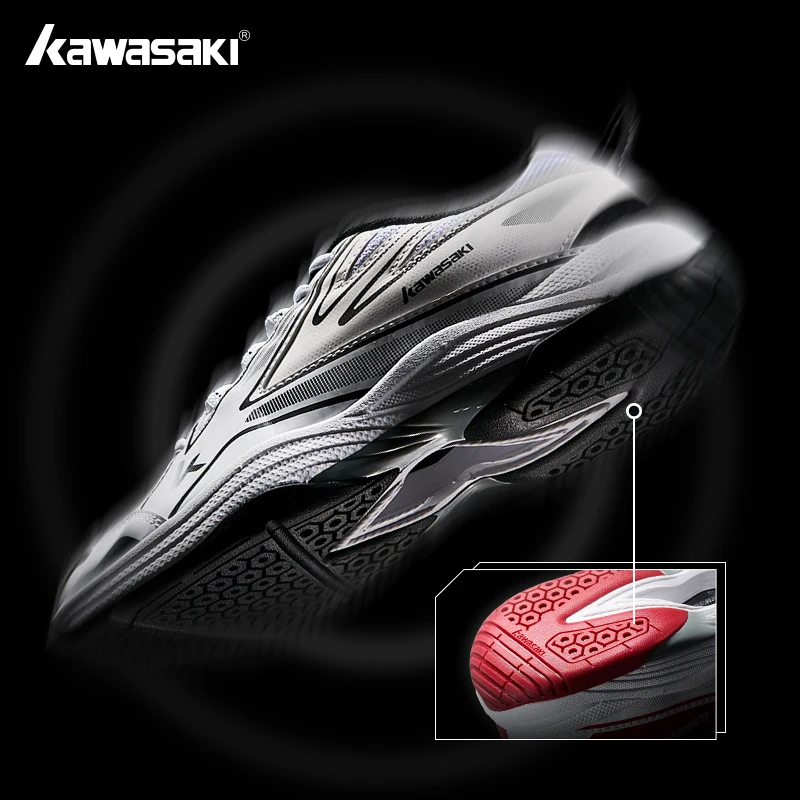 Kawasaki 2025 New Arrival Badminton Shoes TPU Reinforced Anti Torsion Upgraded Table Tennis Shoes for Man Woman K2B50-C32021