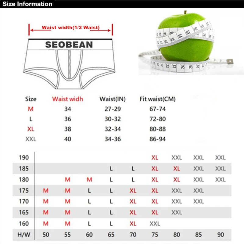SEOBEAN Men's Low-Waist Quick-Dry Swim Briefs Sexy Stretch Bikini Trunks for Surfing And Beach Water Activities