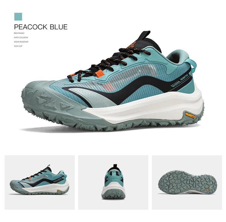 HUMTTO Breathable Trekking Shoes Outdoor Men's Sports Shoes Non-slip Hiking Boots for Men Leather Safety Walking Sneakers Man