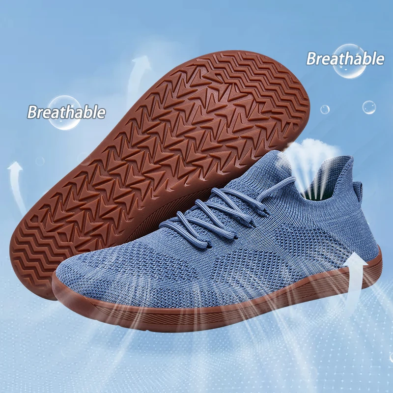 Minimalist Barefoot Shoes Unisex Lightweight Breathable Zero Soles Wide Toe Men's Running Shoes Outdoor Casual Walking Shoes