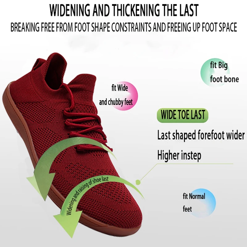 Minimalist Barefoot Shoes Unisex Lightweight Breathable Zero Soles Wide Toe Men's Running Shoes Outdoor Casual Walking Shoes