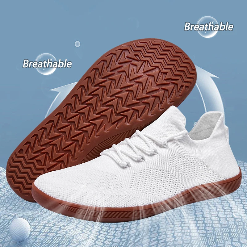Minimalist Barefoot Shoes Unisex Lightweight Breathable Zero Soles Wide Toe Men's Running Shoes Outdoor Casual Walking Shoes