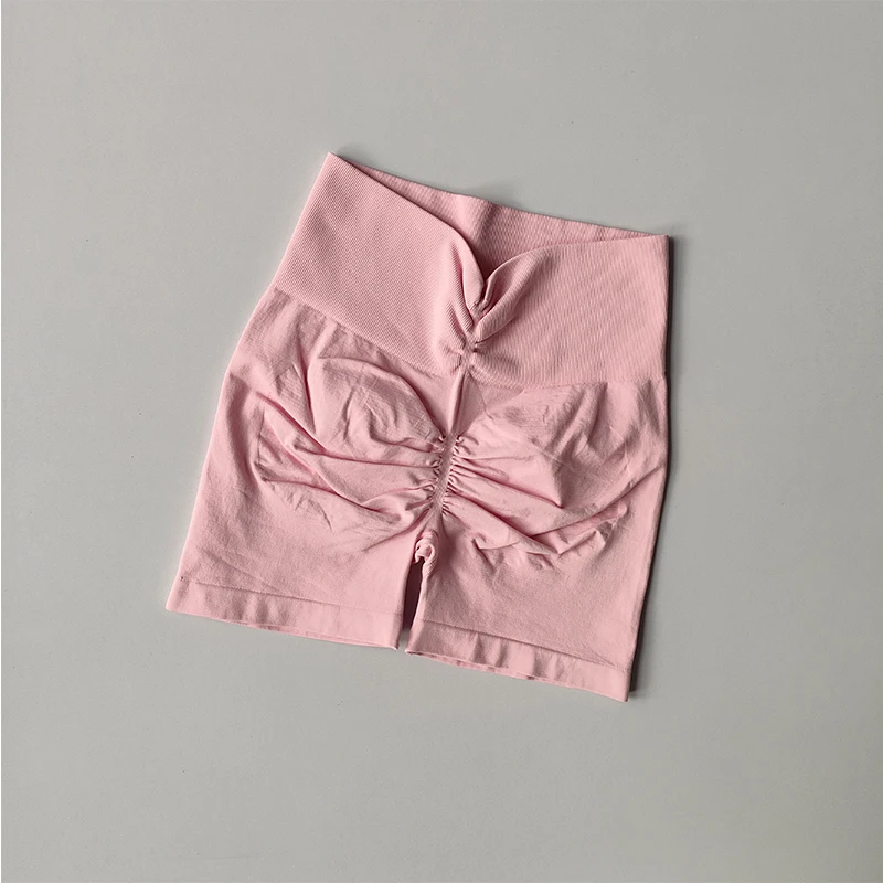 High Waist Seamless Yoga Shorts for Women Sexy Booty Tummy Control Gym Short Leggings Breathable Running Workout Shorts
