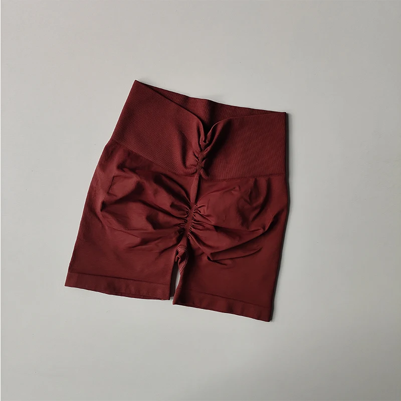 High Waist Seamless Yoga Shorts for Women Sexy Booty Tummy Control Gym Short Leggings Breathable Running Workout Shorts