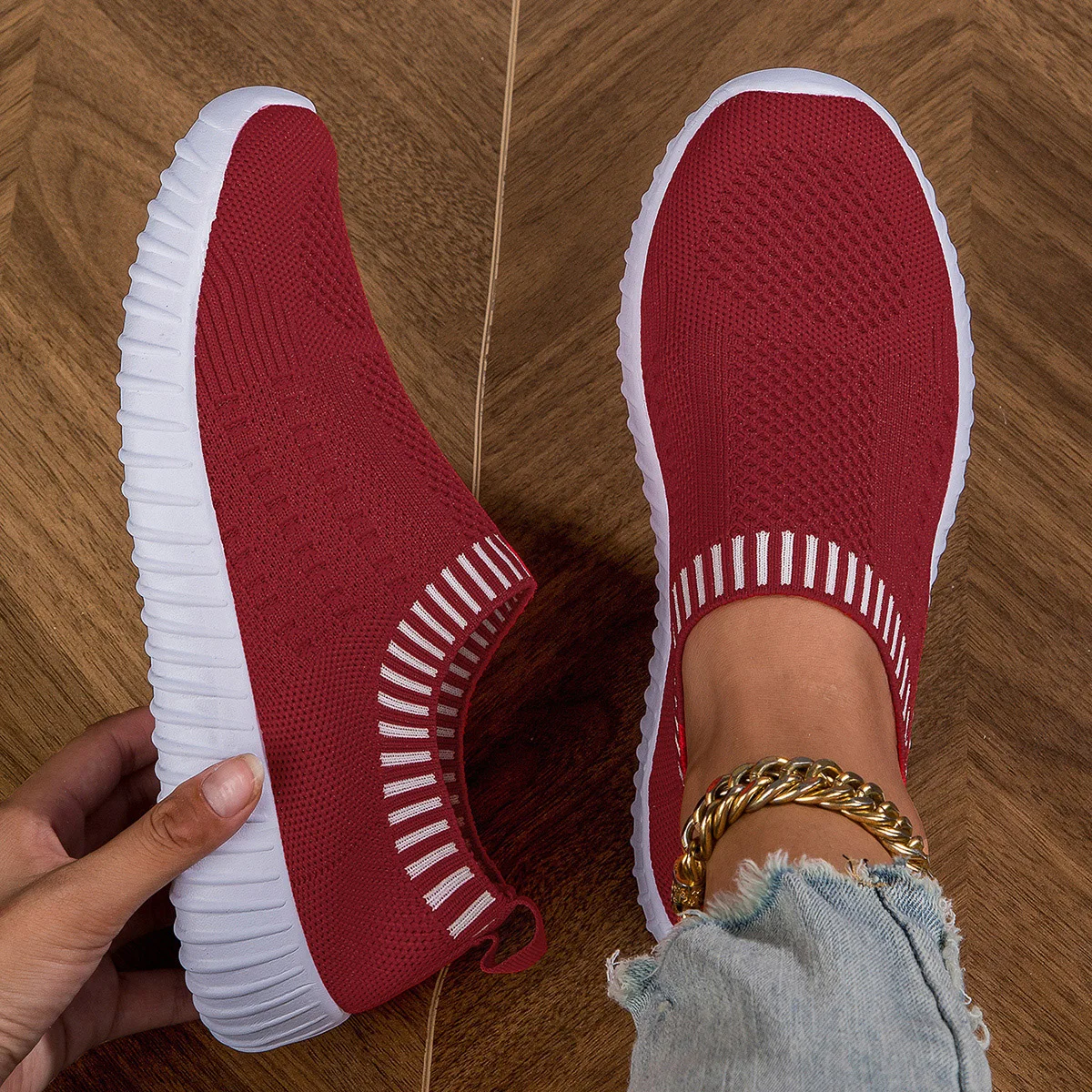 Women Sneakers Flat Bottomed Outdoor Casual Sports Single Shoes Comfortable Summer Mesh Lightweight Vulcanized Walking Shoes