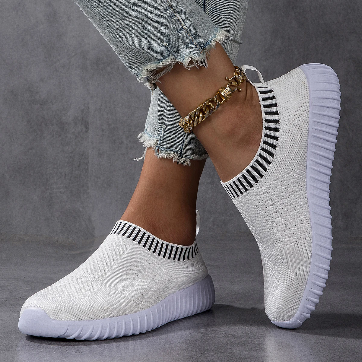 Women Sneakers Flat Bottomed Outdoor Casual Sports Single Shoes Comfortable Summer Mesh Lightweight Vulcanized Walking Shoes