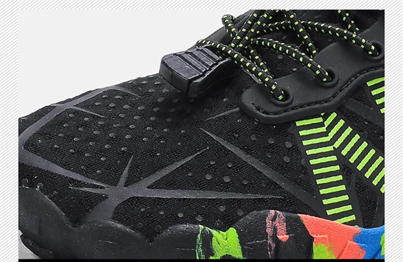 Unisex Aqua Shoes Men Women Outdoor Water Shoes Breathable Beach Quick-Dry Hiking Sneakers Five-Finger Wading Footwear Sports