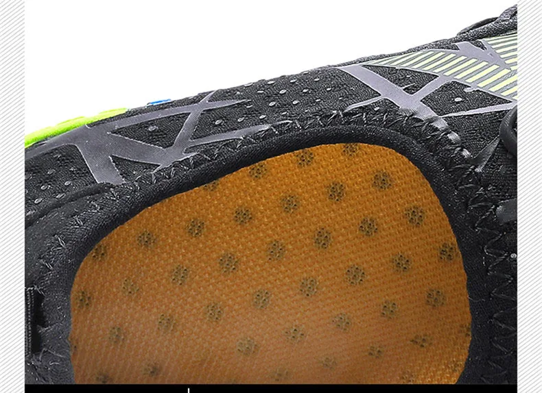 Unisex Aqua Shoes Men Women Outdoor Water Shoes Breathable Beach Quick-Dry Hiking Sneakers Five-Finger Wading Footwear Sports