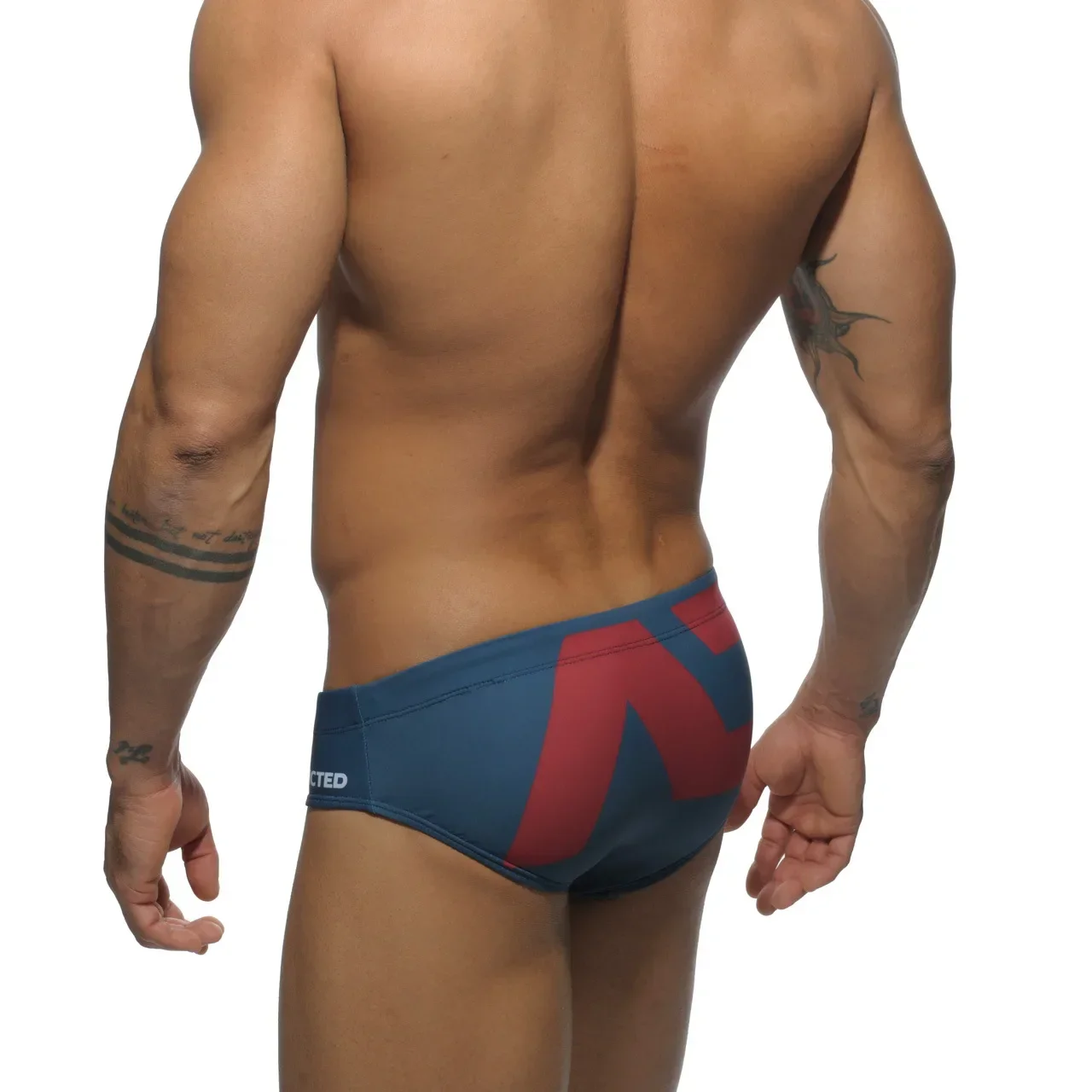 Men's Swimsuit Bikini Briefs Sexy Letter Print Swimwear Beach Shorts Boxer Swim Trunks Pants Quick Dry Bathing Suit Beachwear