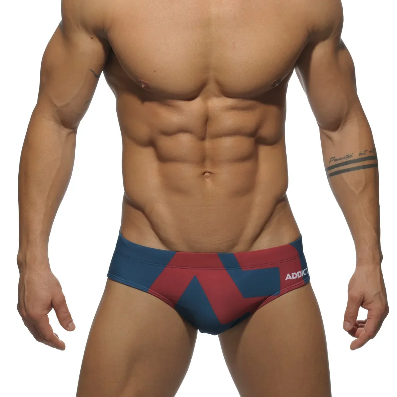 Men's Swimsuit Bikini Briefs Sexy Letter Print Swimwear Beach Shorts Boxer Swim Trunks Pants Quick Dry Bathing Suit Beachwear