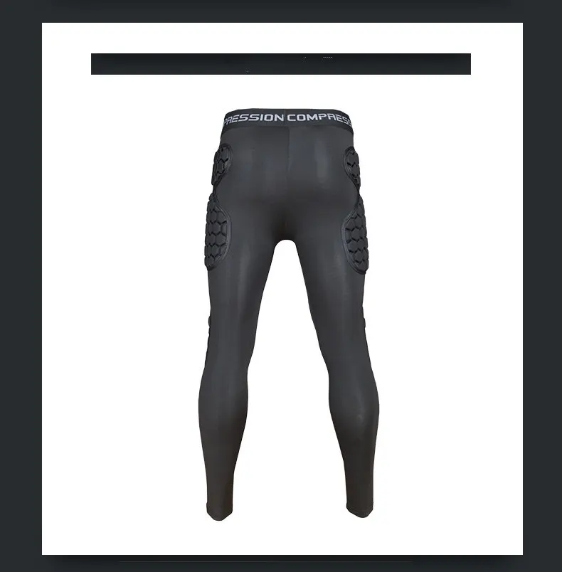 Men Soccer Goalkeeper Training Pants EVA Thicken Sponge Protection Mens Football Rugby Knee Hip Pad Trousers Long Pant Leggings