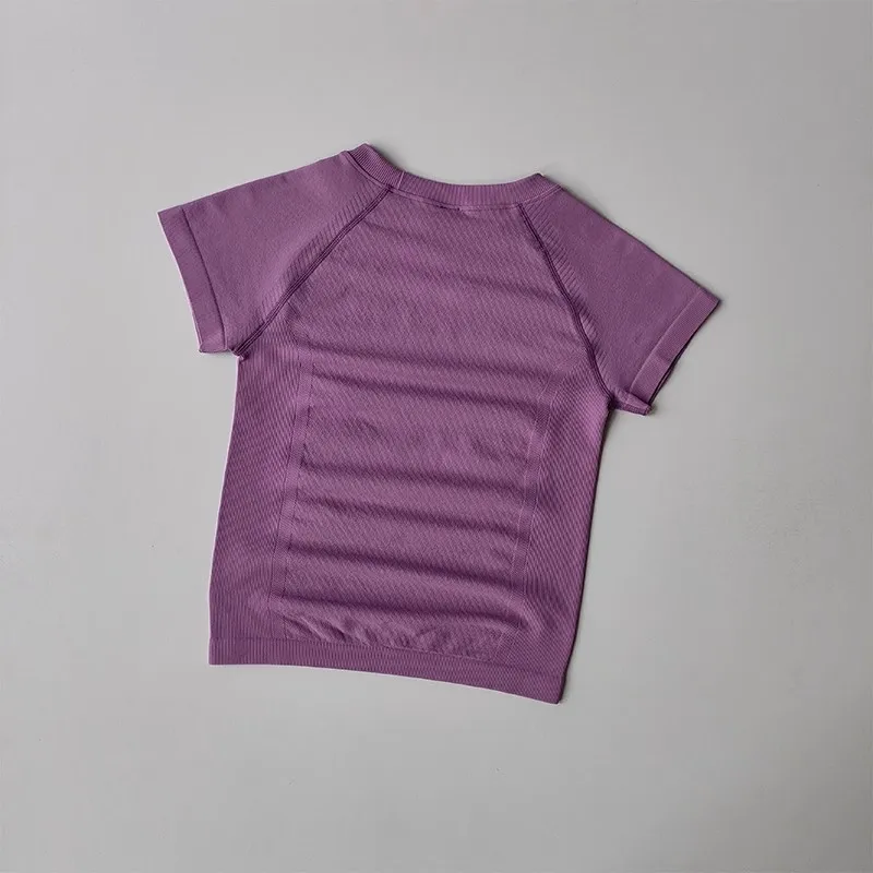 Women Yoga Top Seamless Sport T-shirt Sexy Fitness Clothes Short Sleeve Yoga Shirt Gym Top Running Active Wear Sport Top Female