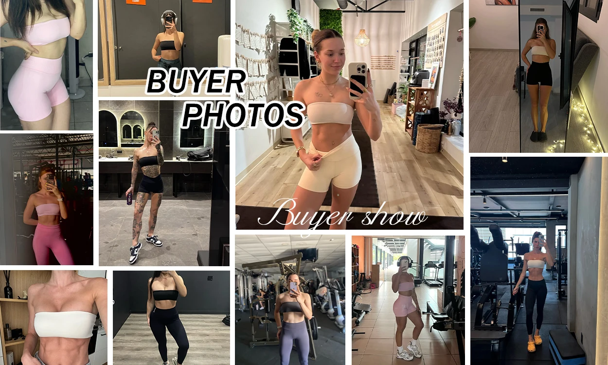 Ctenkevet New Summer Strapless Bra Woman Yoga Bra Gym Sports Underwear Female Tube Top Sports Bra Gym Bra Women Fitness Crop Top