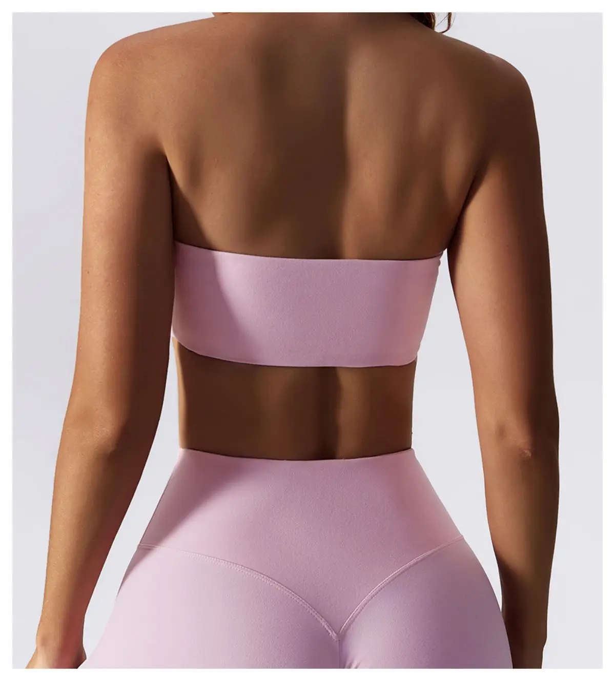 Ctenkevet New Summer Strapless Bra Woman Yoga Bra Gym Sports Underwear Female Tube Top Sports Bra Gym Bra Women Fitness Crop Top