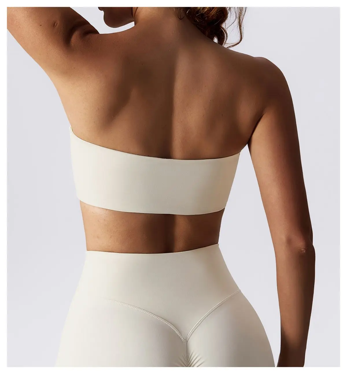 Ctenkevet New Summer Strapless Bra Woman Yoga Bra Gym Sports Underwear Female Tube Top Sports Bra Gym Bra Women Fitness Crop Top