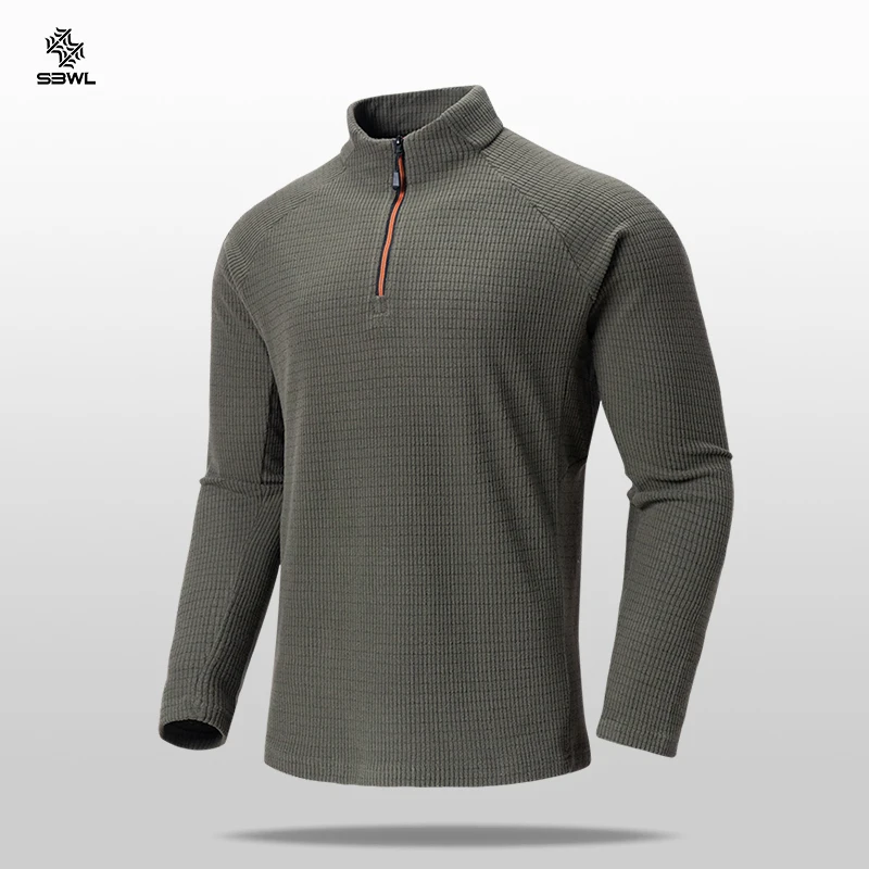 SBWL Men's High Quality Cycling Hiking Outdoor Sports Long Sleeve T-Shirt Leisure Speed Dry Running Fitness Sports Clothing Tops