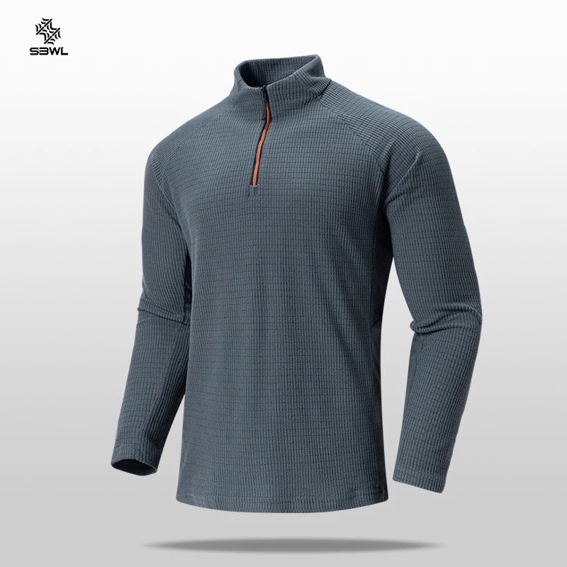 SBWL Men's High Quality Cycling Hiking Outdoor Sports Long Sleeve T-Shirt Leisure Speed Dry Running Fitness Sports Clothing Tops