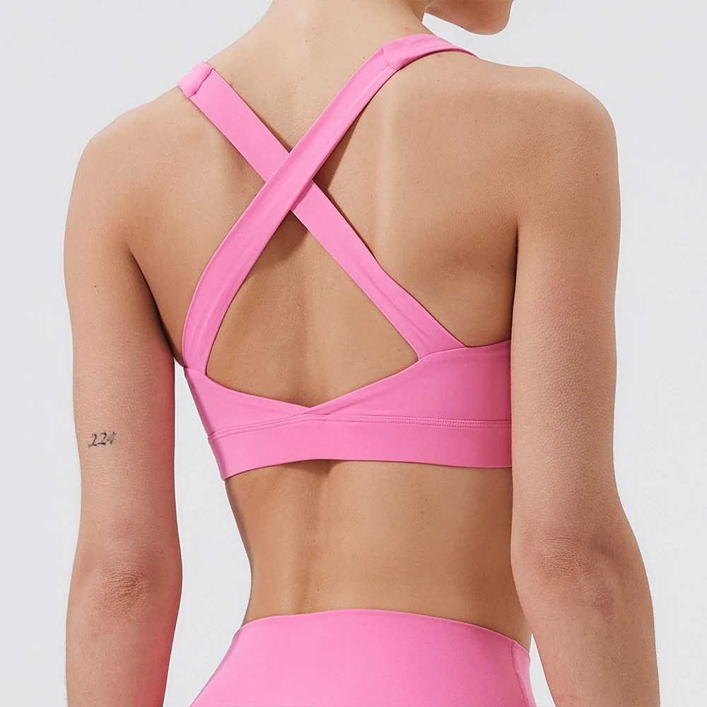 Women Sports Bra Top Push Up Fitness Yoga Bra Underwear Sport Tops For Women Breathable Running Vest Bralette Gym Wear Female