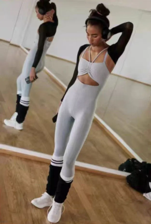 Sexy Hollow Scrunch Women Gym Sport Jumpsuit Raises Butt Female Yoga Fitness Overalls Outfits High Intensity Training Gym Romper