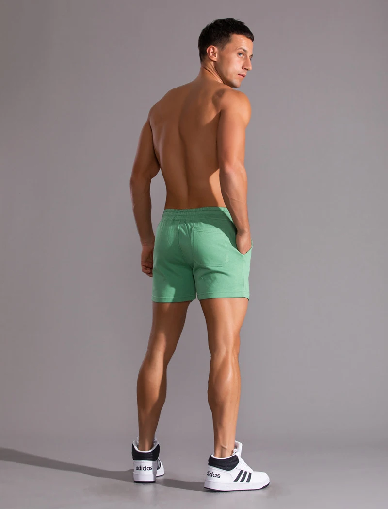 Summer Cotton Gym Shorts Men Sport Running Shorts Homme Breathable Soft Basketball Tennis Short Pants Male Workout Sportswear