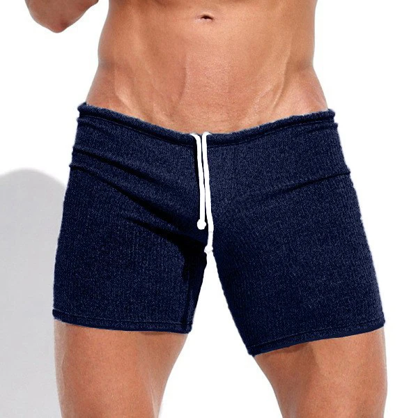 Summer Men's Shorts Casual Breathable Drawstring Shorts Solid-color Running And Sports Shorts Surfing Beach Vacation 2025 New