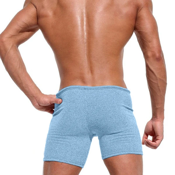 Summer Men's Shorts Casual Breathable Drawstring Shorts Solid-color Running And Sports Shorts Surfing Beach Vacation 2025 New