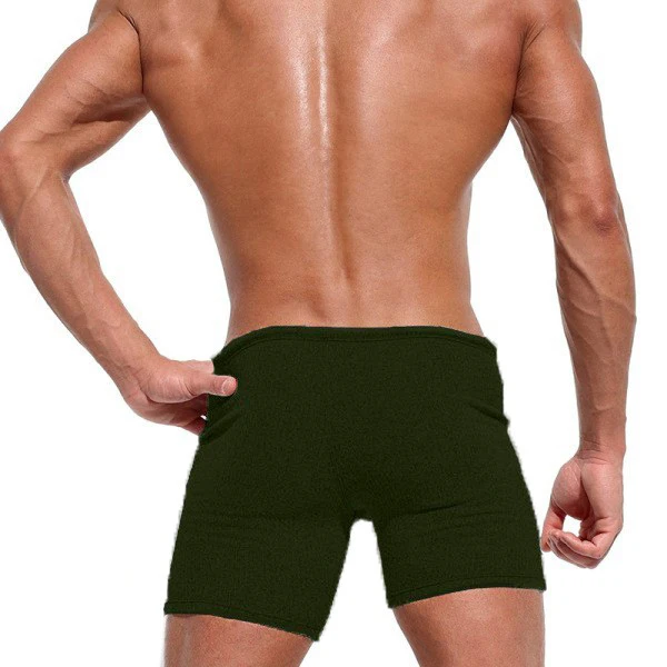 Summer Men's Shorts Casual Breathable Drawstring Shorts Solid-color Running And Sports Shorts Surfing Beach Vacation 2025 New
