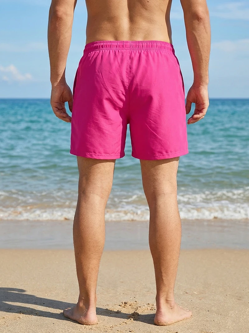 Mens Swim Trunks with Compression Liner Phone Pocket Summer Quick Dry Board Shorts Beach Shorts Swimwear Swimsuit Bathing Suits