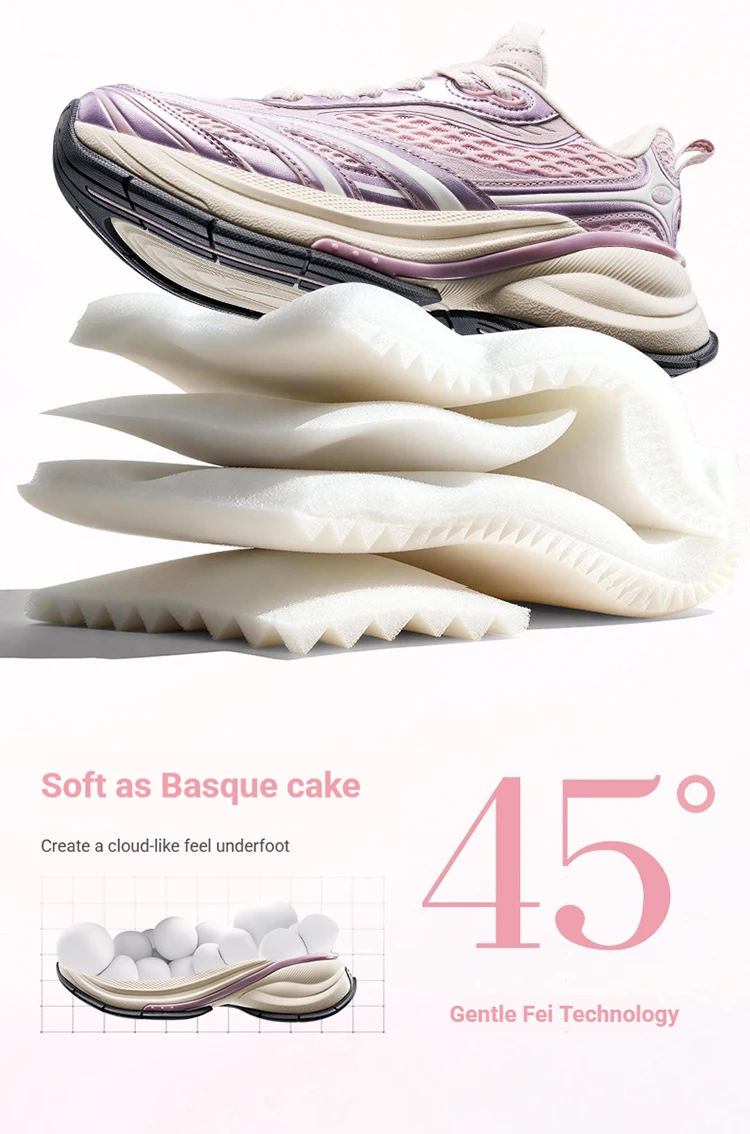 Xtep Basque 3 Sneakers Women Lightweight Wear-Resistant Trendy Durability Thick Sole Casual Sports Female Shoes 874218320006
