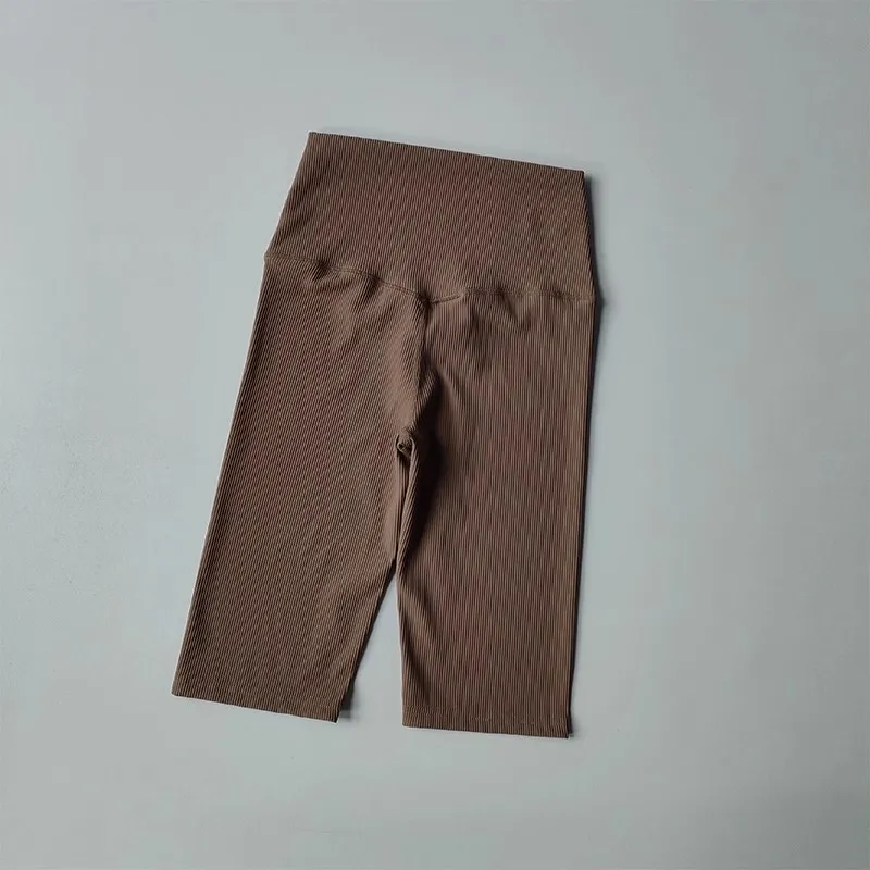 Women Shorts Sports For Women New Cycling Ribbed Jogging Fitness High Waist Push Up Gym Shorts Leggings Yoga Shorts Short Pants