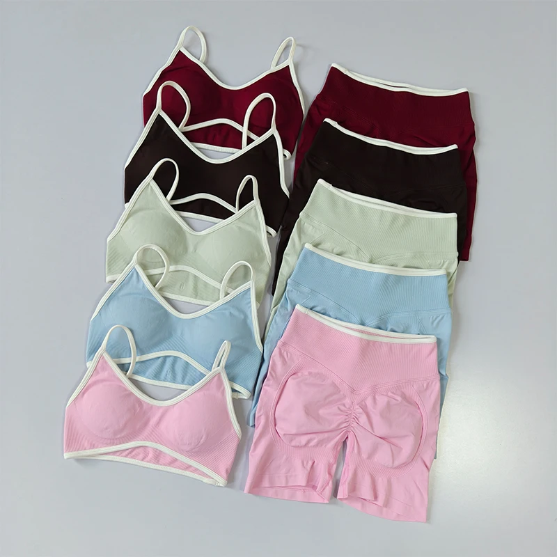Gym Shorts Women Fitness Sports High Waisted Shorts Running High Waisted Yoga Shorts Workout Seamless Workout Tight