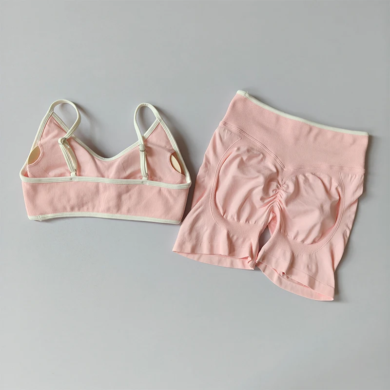 Gym Shorts Women Fitness Sports High Waisted Shorts Running High Waisted Yoga Shorts Workout Seamless Workout Tight