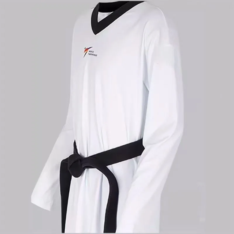 New Regulations Taekwondo Sportswear Fast Dry Tight Fitting Elastic Training Clothing Breathable Comfortable and of Good Quality