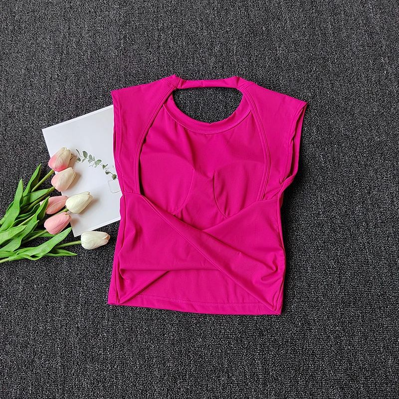 Women Sports Bra Top Push Up Sexy Beauty Back Fitness Yoga Bra T-Shirts Sport Tops For Women Breathable Running Vest Gym Wear