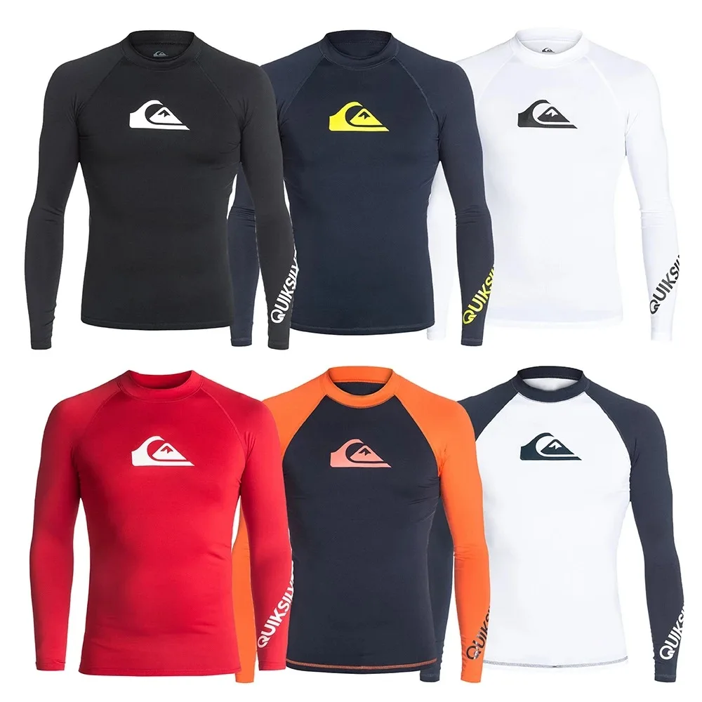Swimming Suit for Men 2026 New Long Sleeve Bathing Suit Quick-Drying Rash Guard Sun Protection