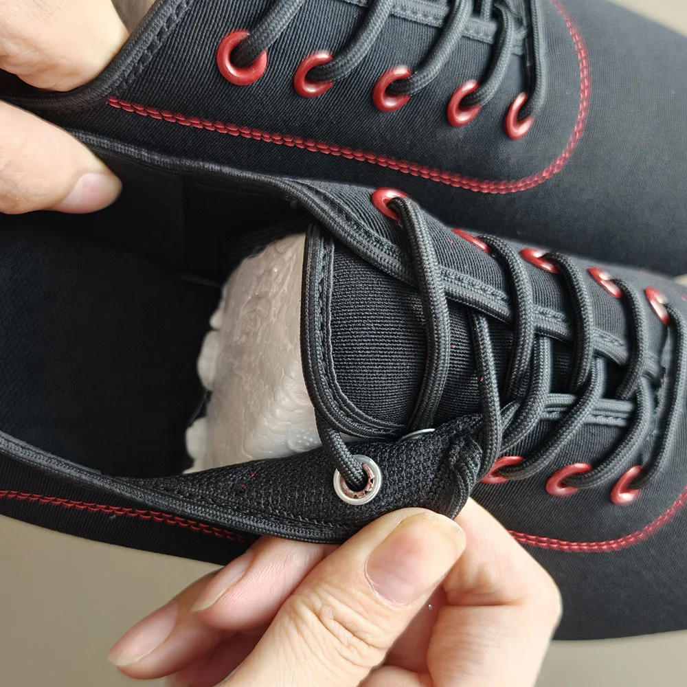 Men Latin Dance Shoes Adult Suede Soles Teacher Shoes Soft Base Male Oxford Heel Canvas Breathable Dance Sneakers 