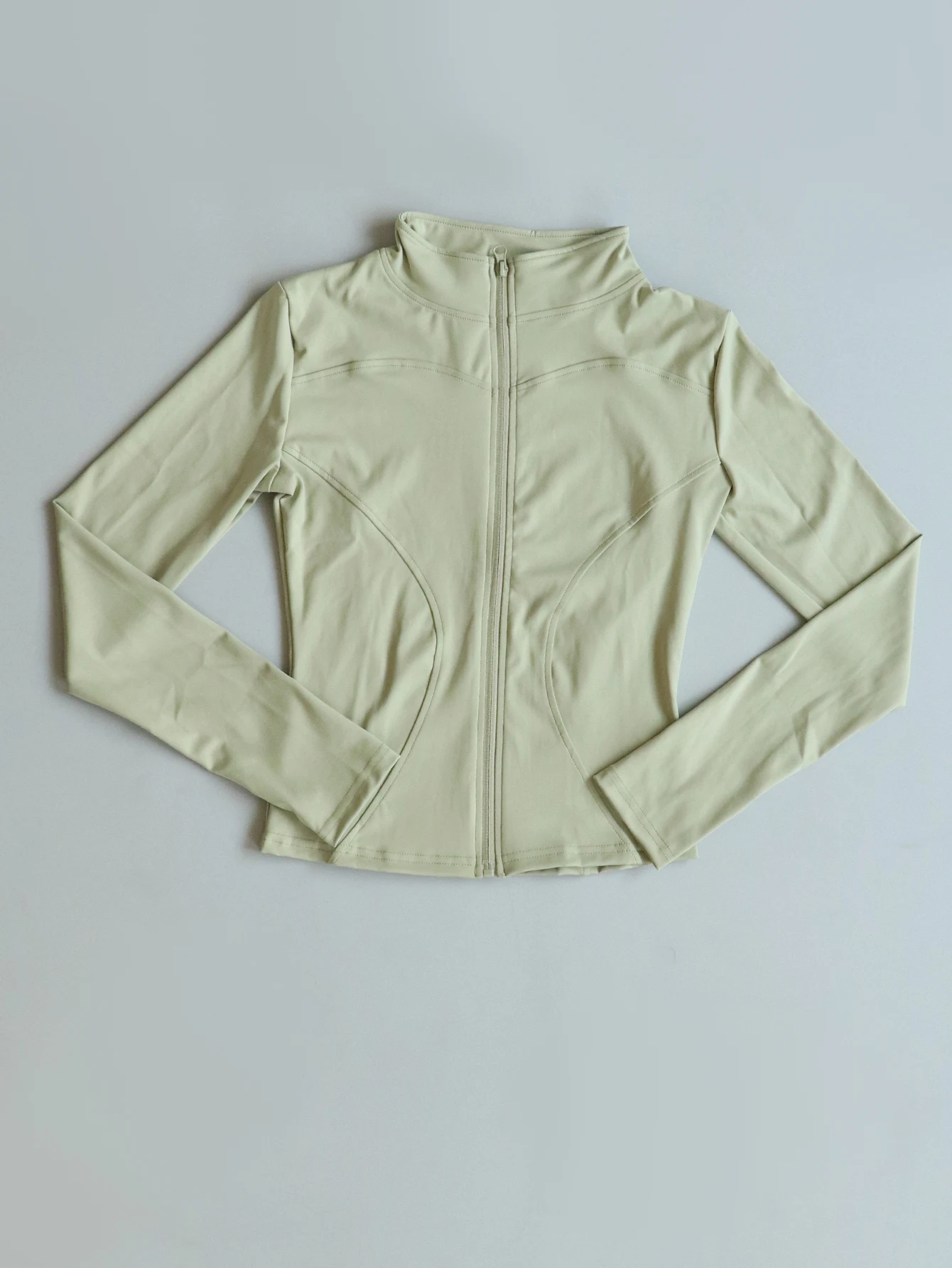 Fitfemme Women's Slim Fit Sports Jacket - High Neck, Full Zip, Long Sleeve, Multiple Colors for Yoga & Workout