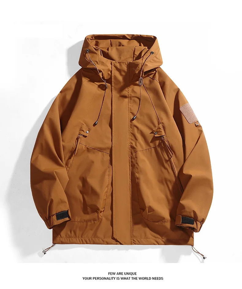 CHRLCK Unisex Waterproof Running Jacket Autumn Windproof Windbreaker Hiking Camping Trekking Outdoor Jackets Men Women Coats