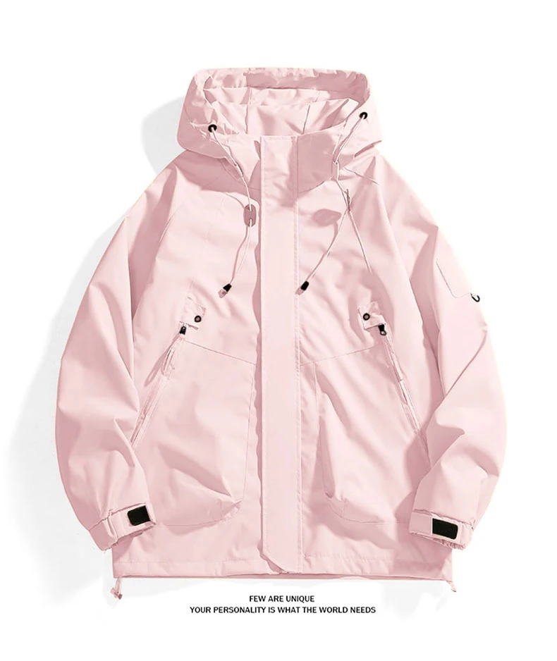 CHRLCK Unisex Waterproof Running Jacket Autumn Windproof Windbreaker Hiking Camping Trekking Outdoor Jackets Men Women Coats